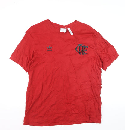 Adidas Men’s Red Short Sleeve Sports T-Shirt Size M