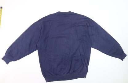 Walt Disney World Men's Blue Mickey Mouse Graphic Sweatshirt L