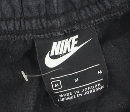 Nike Men's Black Fleece Jogger Trousers Size M Regular Fit