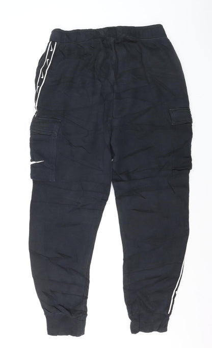 Nike Men's Black M Jogger Activewear Trousers with Side Stripe