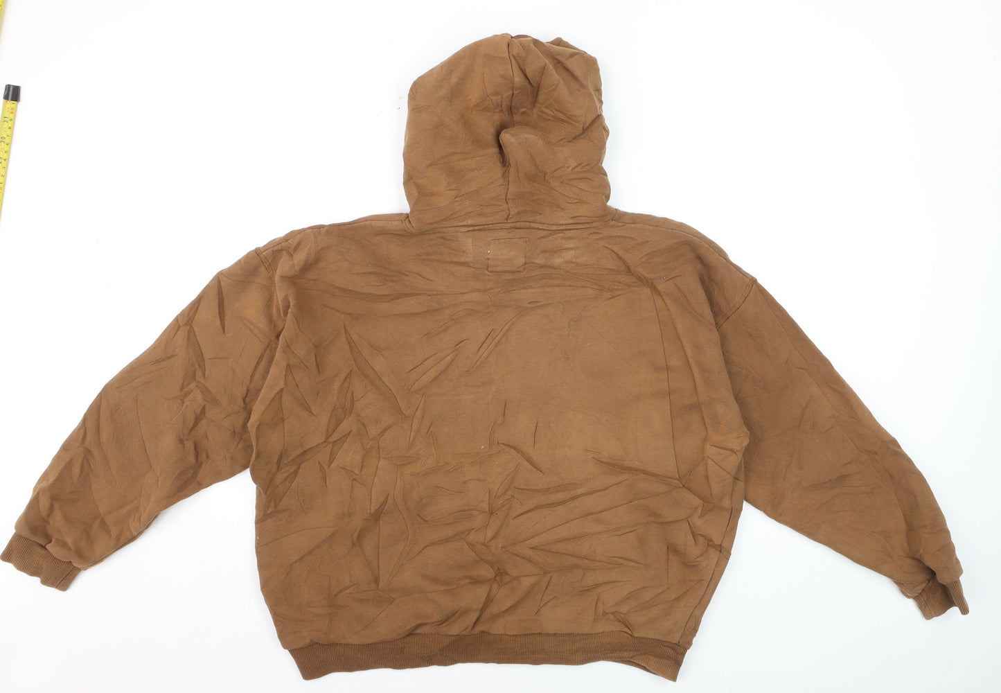 Rip Curl Men Brown Pullover Hoodie XS Fleece Surf Logo Sweatshirt