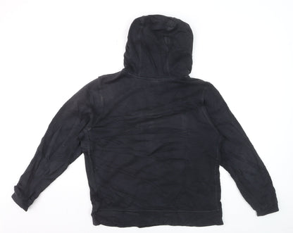 Nike Teens Black Pullover Hoodie XL Logo Fleece Sweatshirt