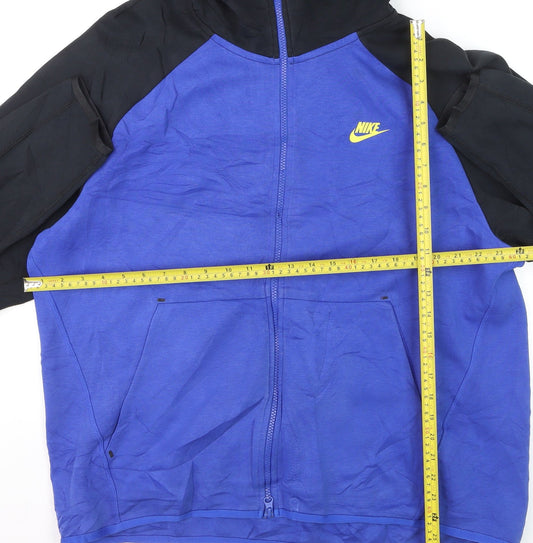 Nike Men's Blue Full Zip Hoodie XL Sportswear Sweatshirt