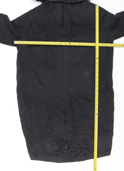 Adidas Men's Black Full Zip Hoodie Size S Lightweight Fleece
