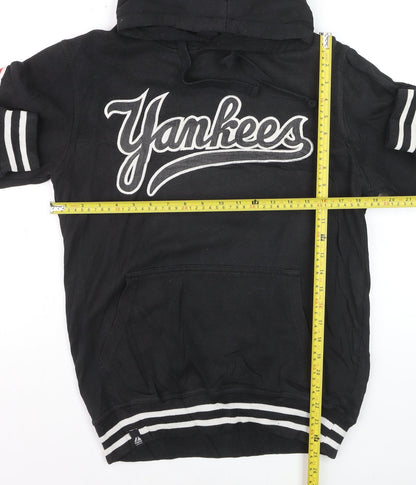 Majestic Men’s Black Yankees Pullover Hoodie Size S Baseball Style