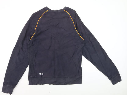 Adidas Men’s Blue Embroidered Logo Pullover Sweatshirt M