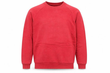 Fila Men's Red Crew Neck Pullover Sweatshirt Size L Regular Fit