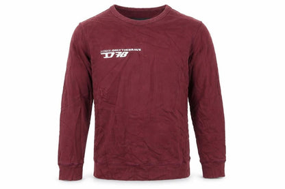 Diesel Men's Red Cotton Crew Neck Pullover Sweatshirt Size S