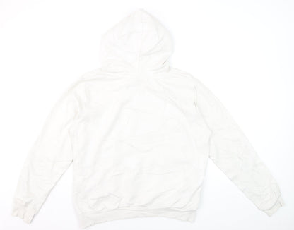 Disney Women White Mickey Mouse Pullover Hoodie XL Graphic Print