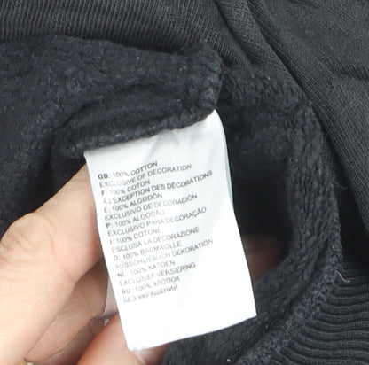 The North Face Men's Black Pullover Hoodie Size S Cotton Graphic