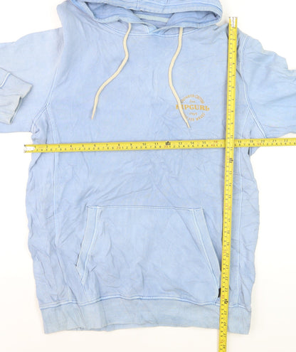 Rip Curl Men’s Blue Pullover Hoodie S Surf Graphic Lightweight