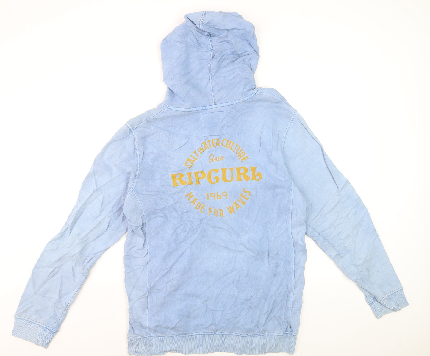 Rip Curl Men’s Blue Pullover Hoodie S Surf Graphic Lightweight