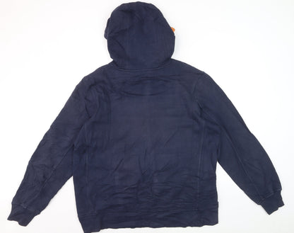 Canterbury Men’s Blue Pullover Hoodie XL Rugby Graphic Sportswear