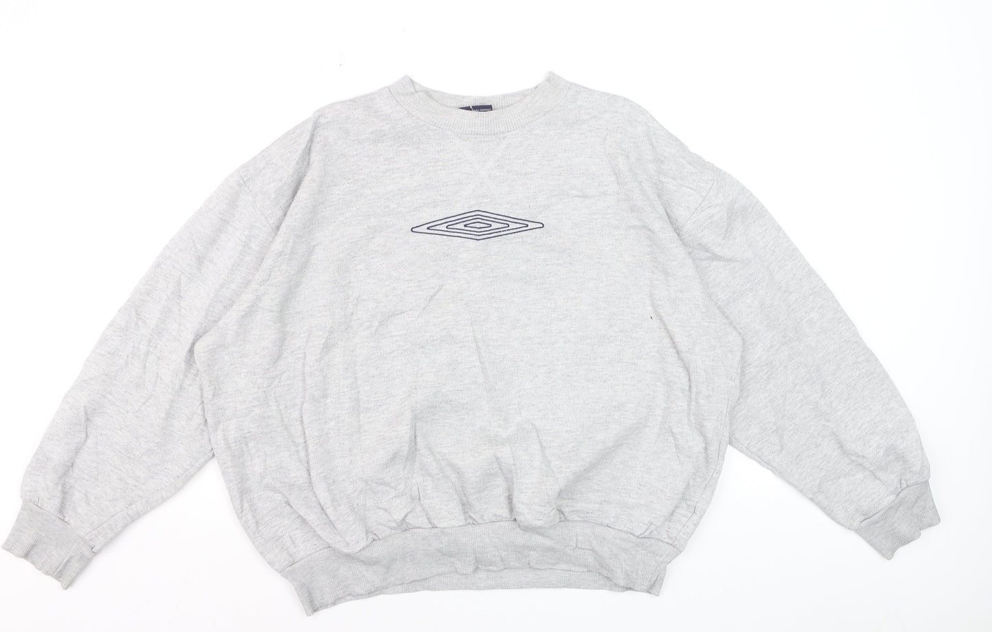 Umbro Men's Grey XL Crew Neck Pullover Sports Sweatshirt