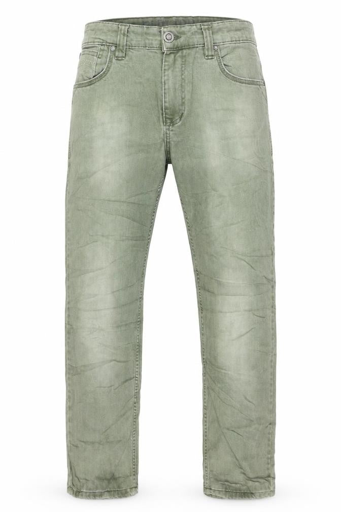 Philipp Plein Men's Green Straight Jeans W34 L34 Cotton Denim