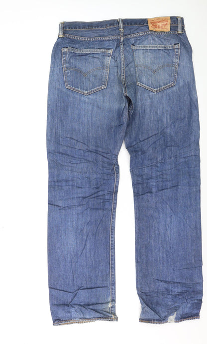 Levi’s 501 Men’s Blue Straight Jeans W36 L34 Denim Classic