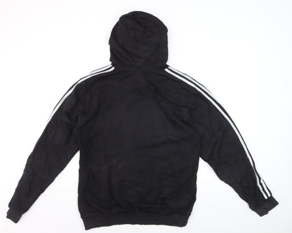 Adidas Men's Black Pullover Hoodie Size M Sports Fleece
