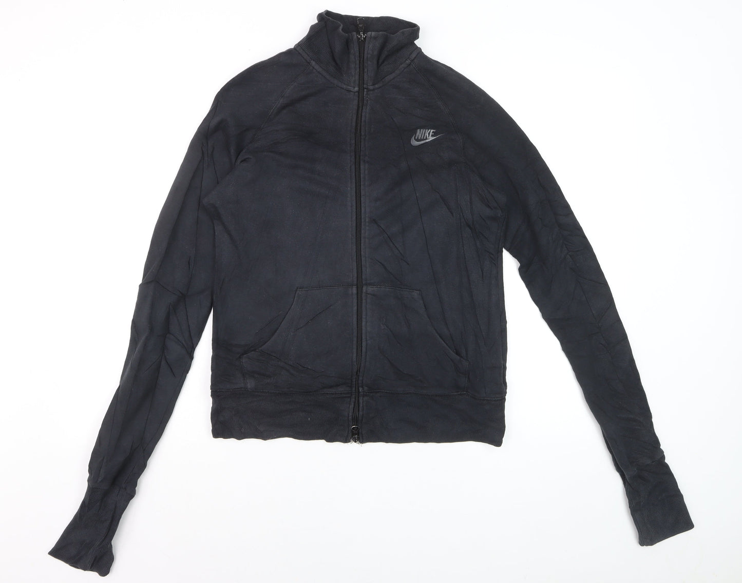 Nike Men's Black Full Zip Fleece Sweatshirt L Regular Sportswear