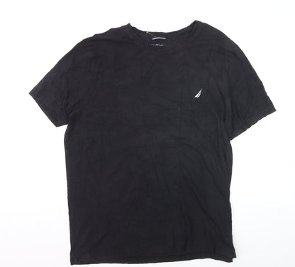 Nautica Men's Black XL Performance Crew Neck T-Shirt