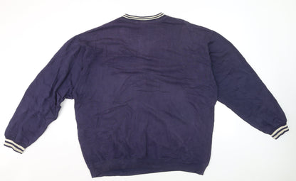 Reebok Classic Men's Blue XL Pullover Sweatshirt Crew Neck Fleece