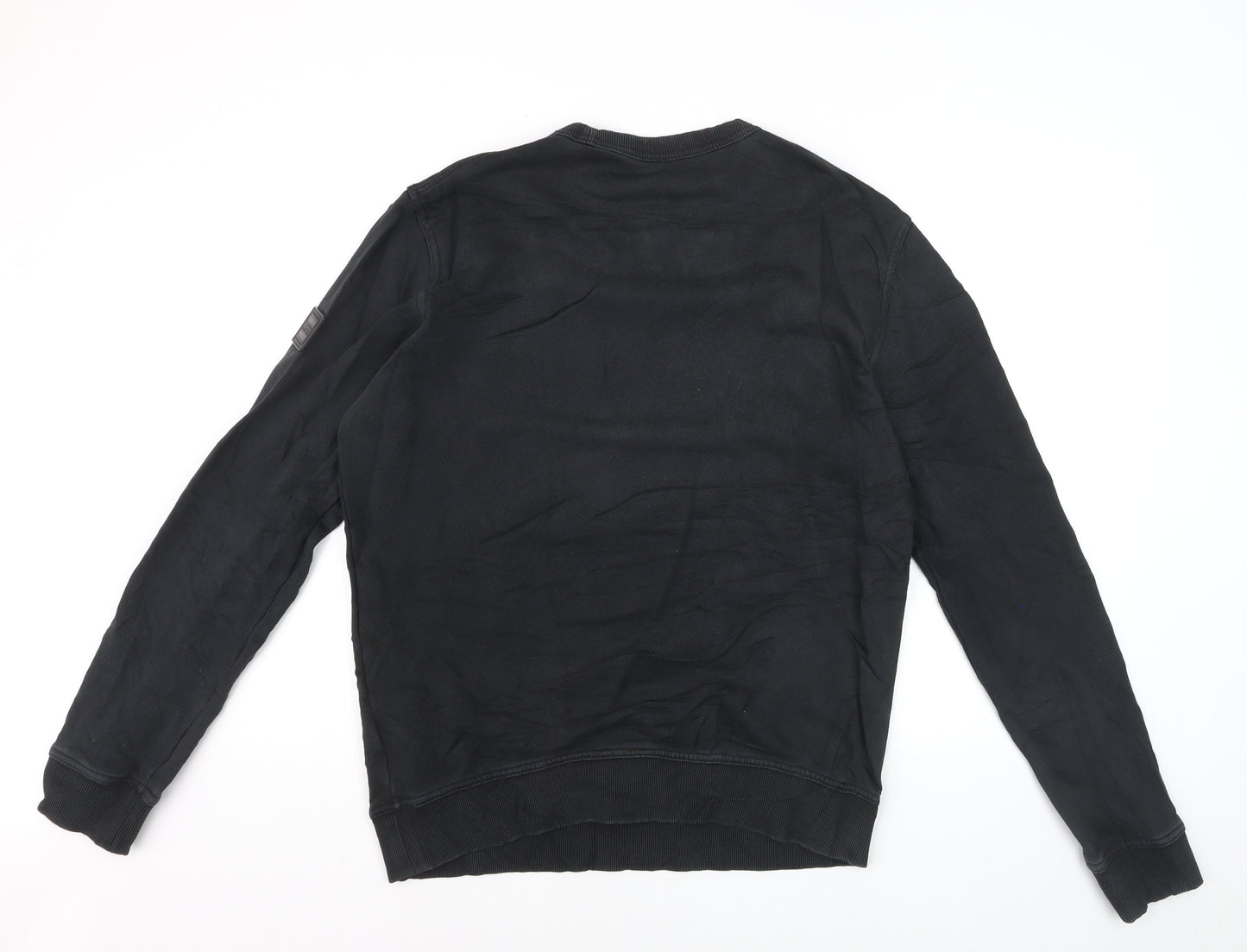Hugo Boss Men's Black Crew Neck Pullover Sweatshirt M