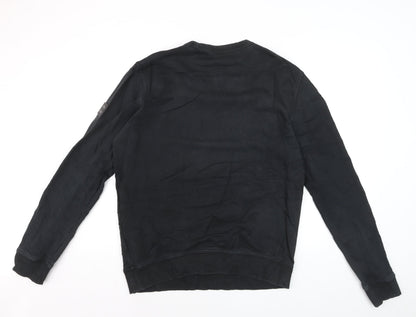 Hugo Boss Men's Black Crew Neck Pullover Sweatshirt M