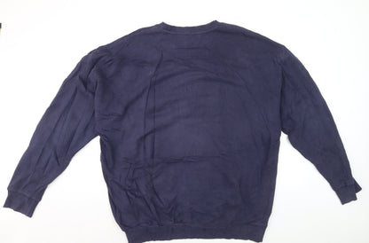 Reebok Men's Blue XL Pullover Crew Neck Cotton Sweatshirt