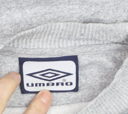 Umbro Boys Grey Crew Neck Logo Pullover Sweatshirt M