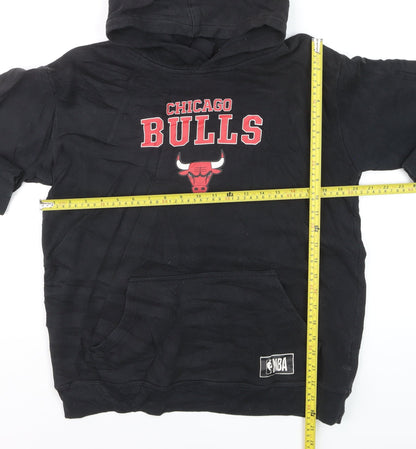 NBA Chicago Bulls Women's Black Hoodie Size 16 Pullover Sweatshirt