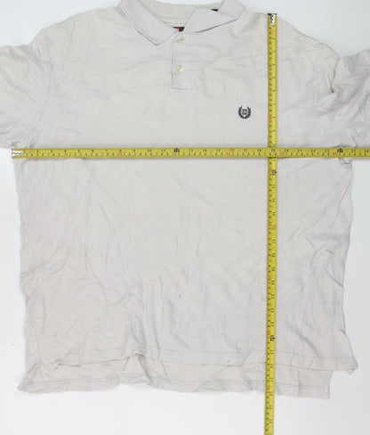 Chaps Men's Beige Cotton Collared XL Polo T-Shirt