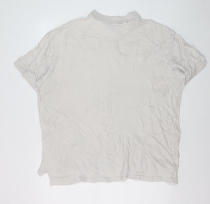 Chaps Men's Beige Cotton Collared XL Polo T-Shirt