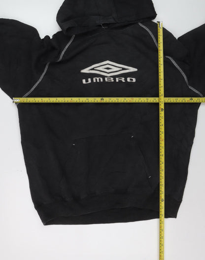 Umbro Men’s Black XL Pullover Hoodie Sports Logo Sweatshirt