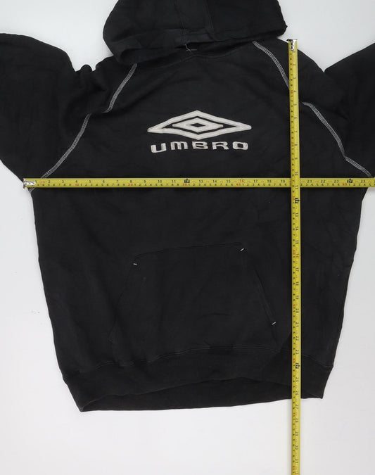 Umbro Men’s Black XL Pullover Hoodie Sports Logo Sweatshirt