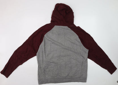 Hard Rock Cafe Manchester Men's Grey Pullover Hoodie M