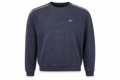 Reebok Men's Blue Pullover Sweatshirt Size M Crew Neck Sports Style
