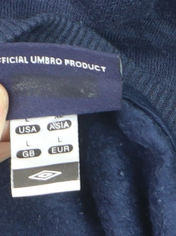 Umbro Men's Blue Pullover Crew Neck Sweatshirt Size L