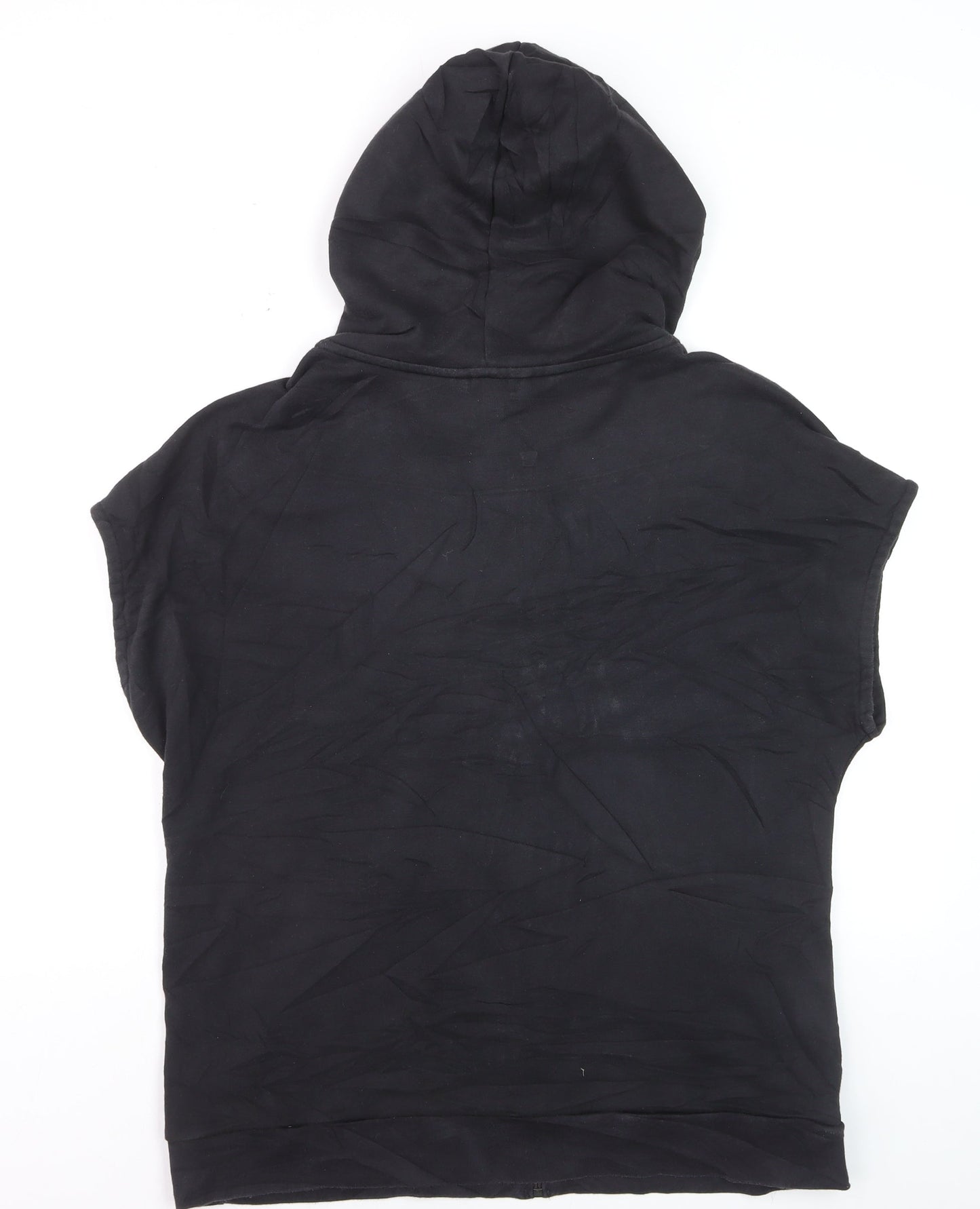 Adidas Men's Black Sleeveless Full Zip Hoodie Size M