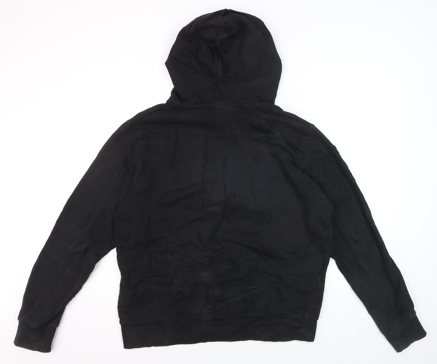 Disney Men's Black Hoodie Mickey Graphic Print Pullover M