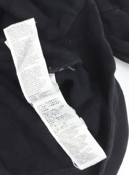 C.P. Company Men's Black Full Zip Hoodie Size S Lightweight Cotton
