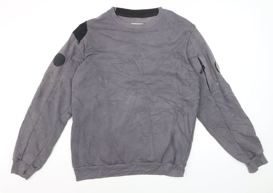 C.P. Company Mens Grey Crew Neck Sweatshirt XL Pullover Cotton Blend