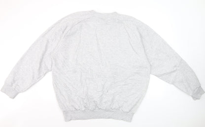 Umbro Mens Grey XXL Crew Neck Pullover Sweatshirt Classic Style