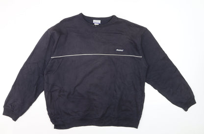 Reebok Men's Black L Pullover Crew Neck Sweatshirt