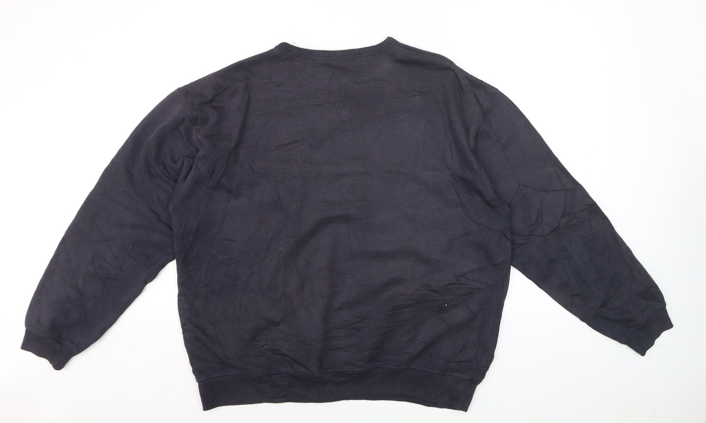Reebok Men's Black L Pullover Crew Neck Sweatshirt
