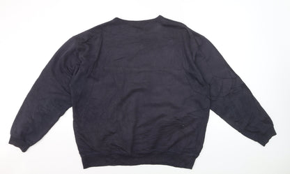 Reebok Men's Black L Pullover Crew Neck Sweatshirt