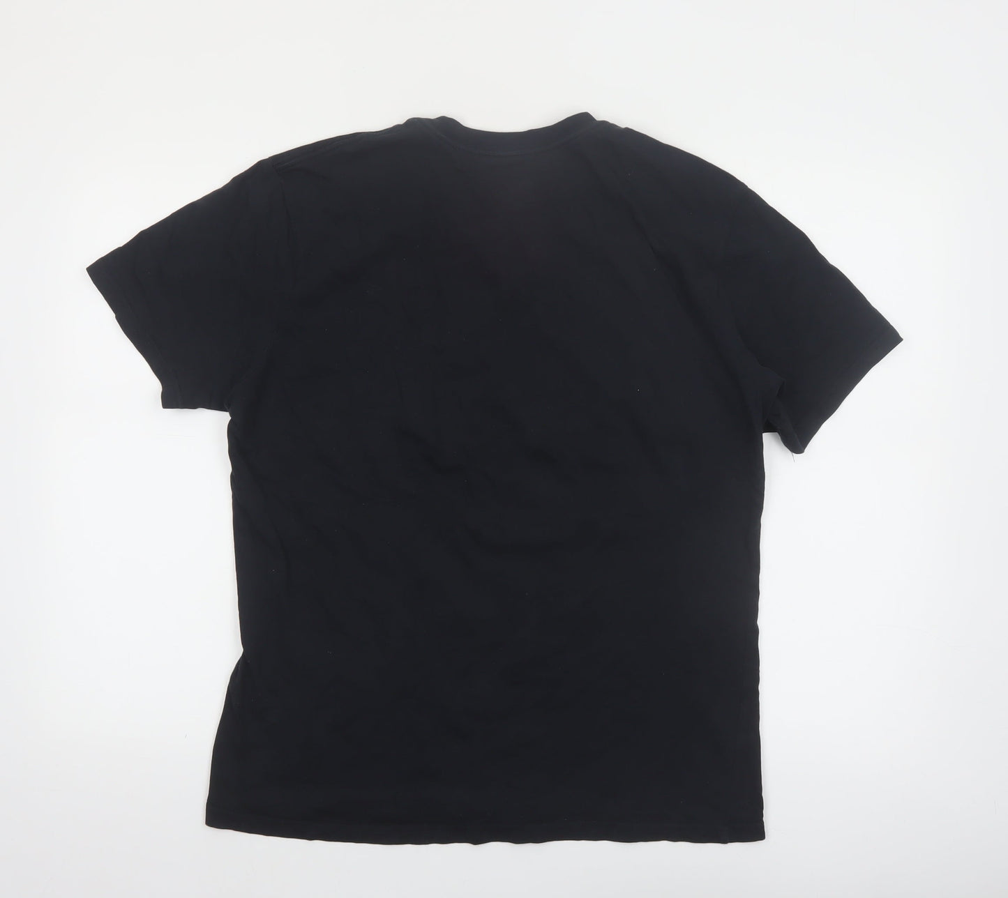 Quiksilver Men's Black Regular Fit Cotton Short Sleeve T-Shirt M
