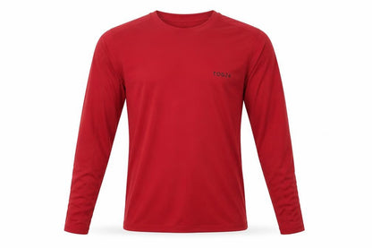 TOG24 Men's Red Long Sleeve Athletic T-Shirt Size S