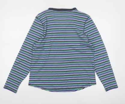 Marks and Spencer Women’s Multicoloured Long Sleeve Henley Top Size 18