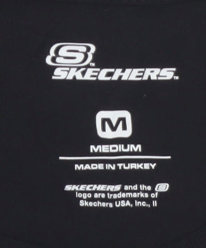 Skechers Men's Black Medium Logo Graphic Cotton T-Shirt
