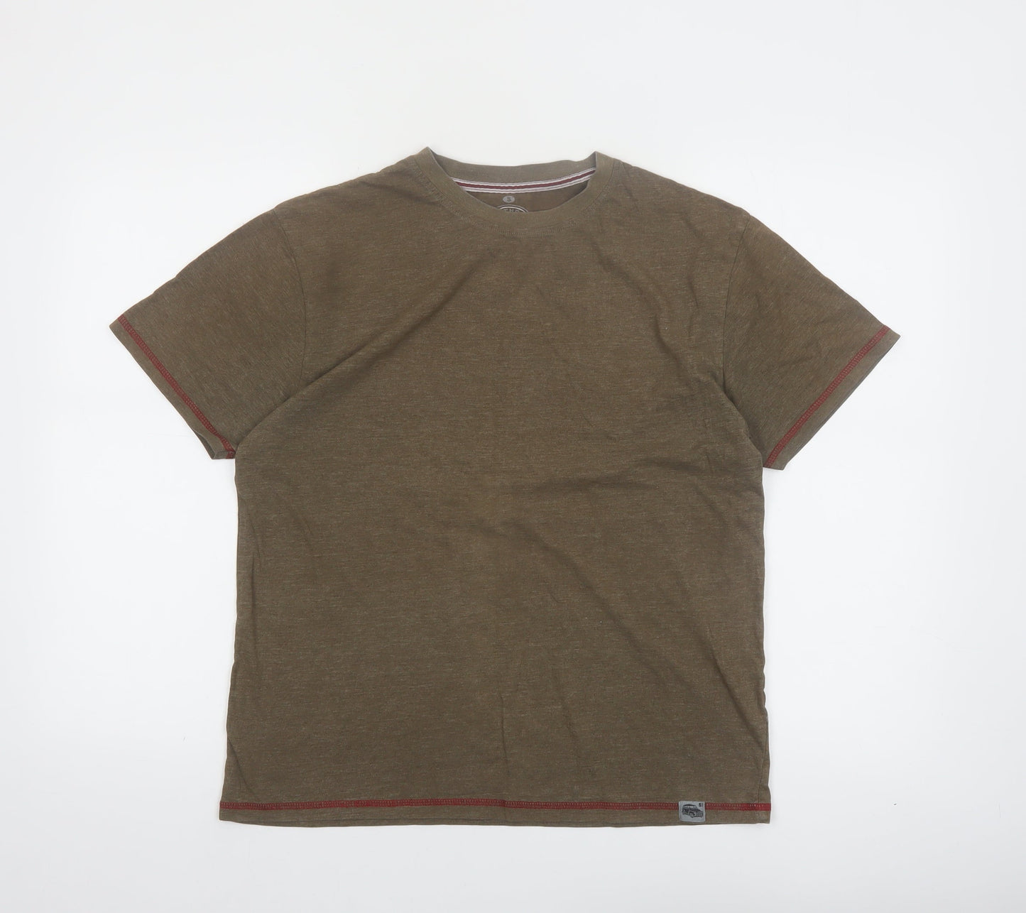 Red Thread Premium 51 Men's Brown Crew Neck Short Sleeve T-Shirt Size S