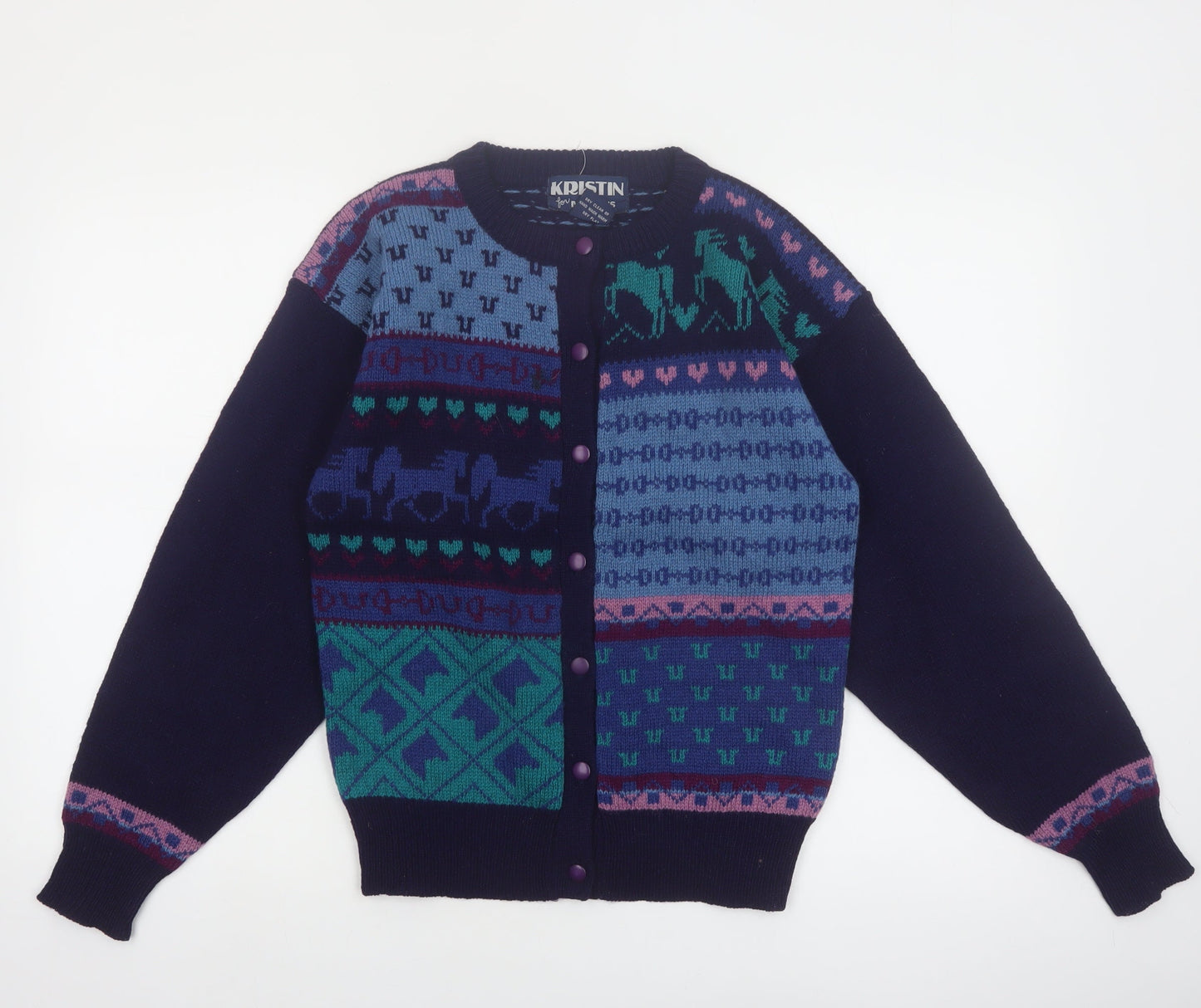 Kristin for Miller’s Women’s Multicoloured Wool Fair Isle Cardigan S